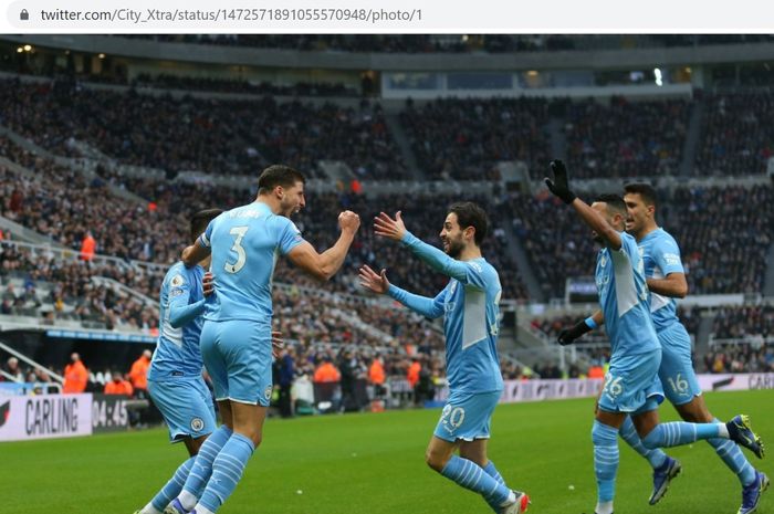 Manchester City menaklukkan Newcastle United dalam laga pekan ke-18 Liga Inggris 2021-2022 pada Minggu (19/12/2021) mulai pukul 21.00 WIB.