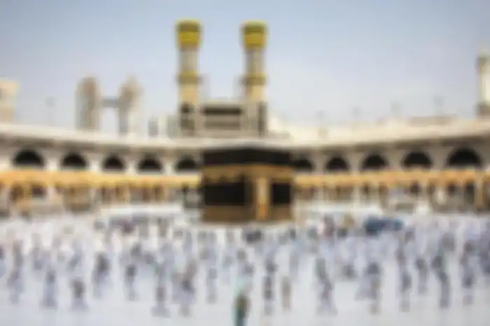 Ilustrasi ibadah umrah di masa pandemi.