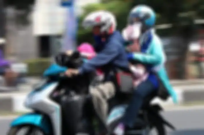 Ilustrasi mudik naik motor
