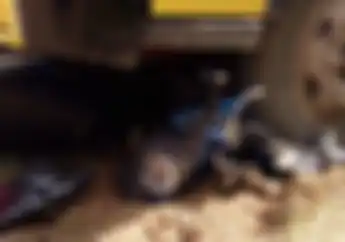 Ngeri, Berhenti Mendadak, Motor Ini Remuk Setelah Diseruduk Truk Kontainer dari Belakang
