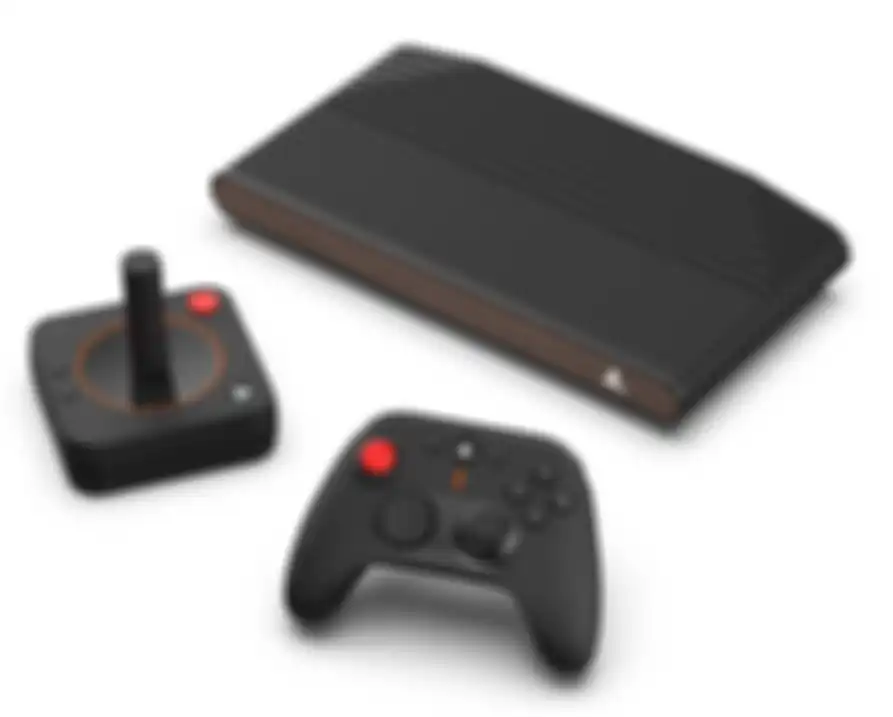 Konsol game Atari VCS beserta kontroler nya