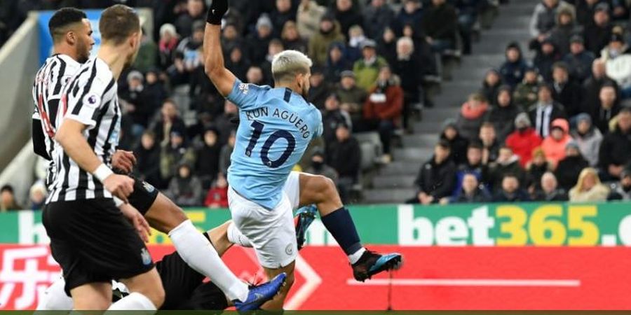 Sergio Aguero Cetak Gol 24 Detik, Manchester City Dihajar Newcastle