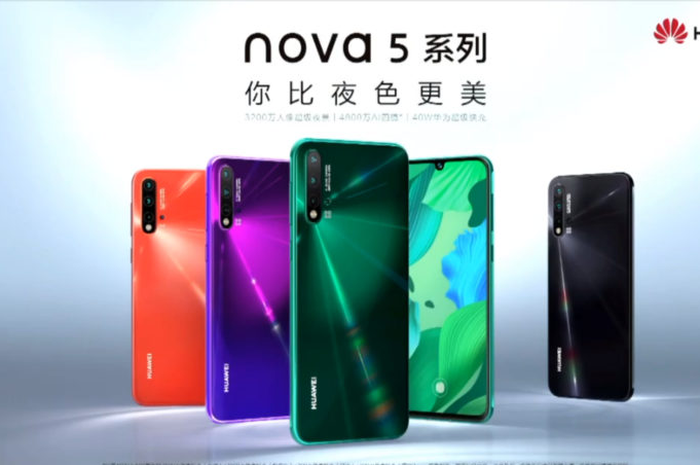 Huawei Nova 5 resmi dirilis, jadi hape pertama yang gunakan Kirin 810 7nm