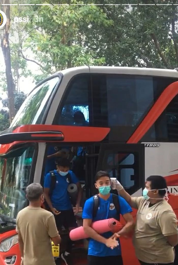 Jack Brown mengikuti TC timnas U-19 Indonesia pada Kamis (13/8/2020).