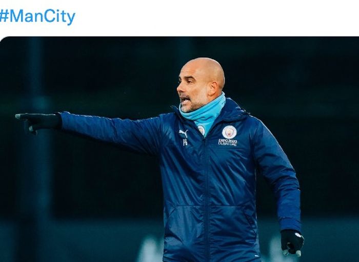 Pelatih Manchester City, Pep Guardiola.