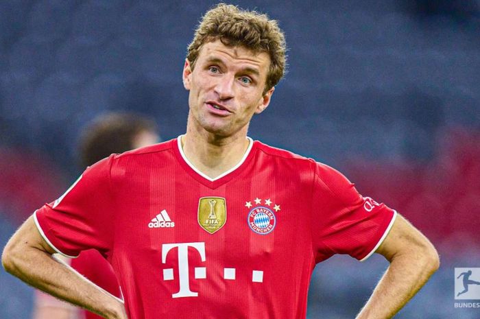 Penyerang Bayern Muenchen, Thomas Mueller.