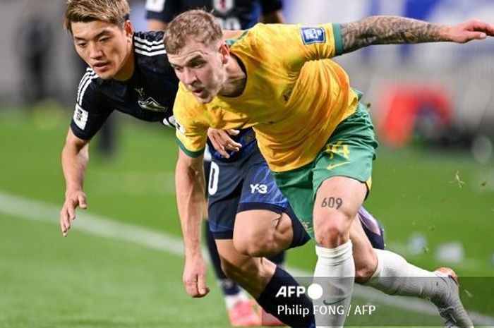 Timnas Jepang berhadapan dengan Timnas Australia dalam laga lanjutan Grup C putaran tiga Kualifikasi Piala Dunia 2026 zona Asia.