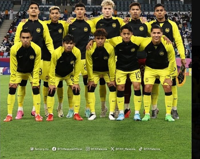 Timnas Malaysia resmi jadi kontestan terburuk di Piala Asia U-23 2024 dan menjalani dua edisi terakhir tanpa meraih satu pun angka.