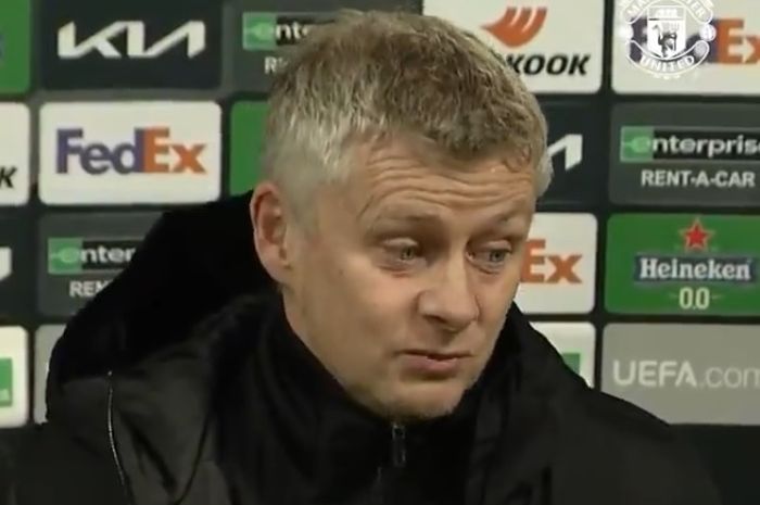 Pelatih Manchester United, Ole Gunnar Solskjaer.