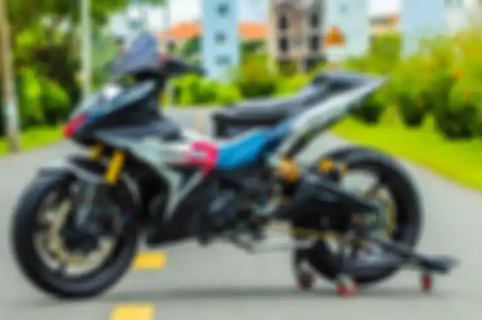 Modifikasi Yamaha MX King bergaya sporty.