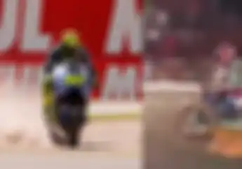 Pembalap Lokal Ini Pakai Cara Rossi Buat Menang di Supermoto, Lihat Videonya
