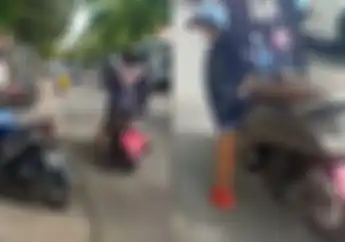 Pelat Nomor Honda Scoopy Ditutup Pakai Celana Dalam, Wanita Ini Akhirnya Dijadikan Duta E-TLE