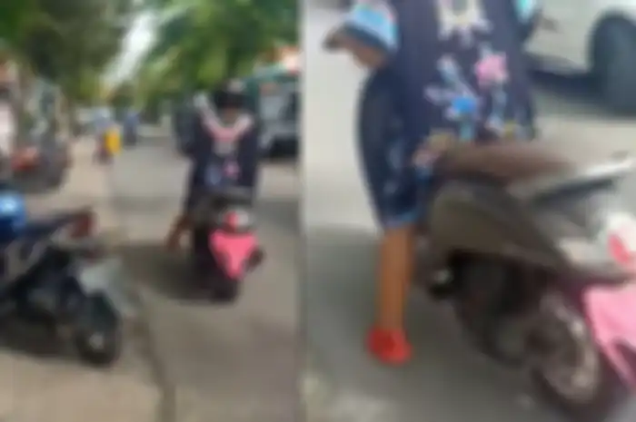 Wanita yang menutup pelat nomor motor Honda Scoopy pakai celana dalam akhirnya ditunjuk sebagai Duta E-TLE oleh polisi