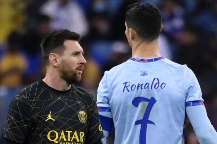 Pertemuan Lionel Messi dan Cristiano Ronaldo dalam laga di Arab Saudi.