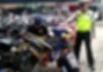 Waduh! Bukan Ditilang dan Dikandangkan, Polisi Lakukan Ini Kepada Joki Balap Liar, Simak Videonya