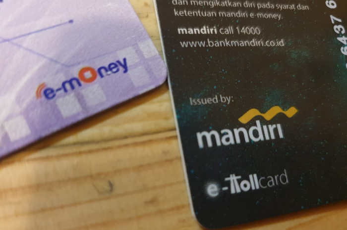 Ilustrasi kartu e-money.