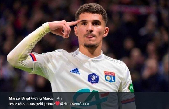 Pemain muda Olympique Lyon, Houssem Aouar.