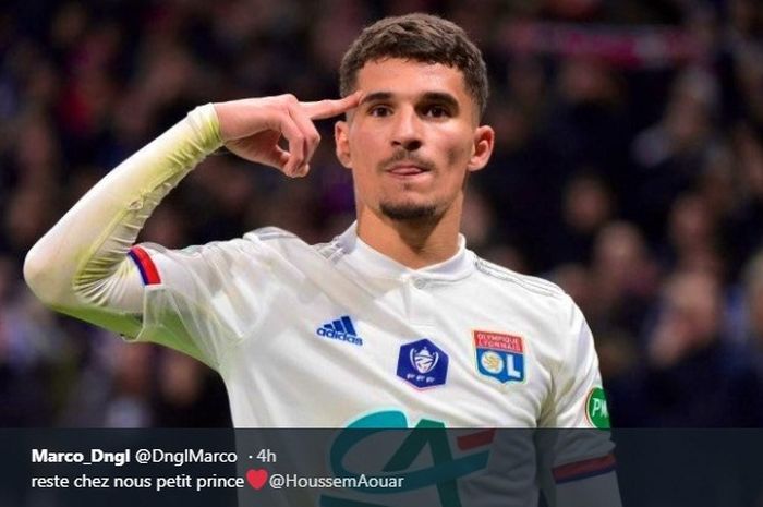 Pemain muda Olympique Lyon, Houssem Aouar.