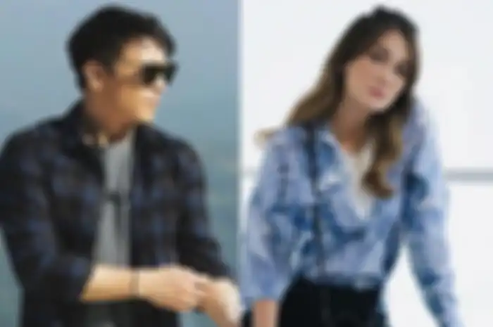 Kolase foto Luna Maya dan Ariel Noah