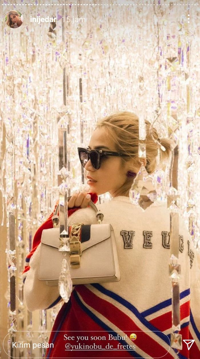 Unggahan Jessica Iskandar untuk Michael Yukinobu Defretes.