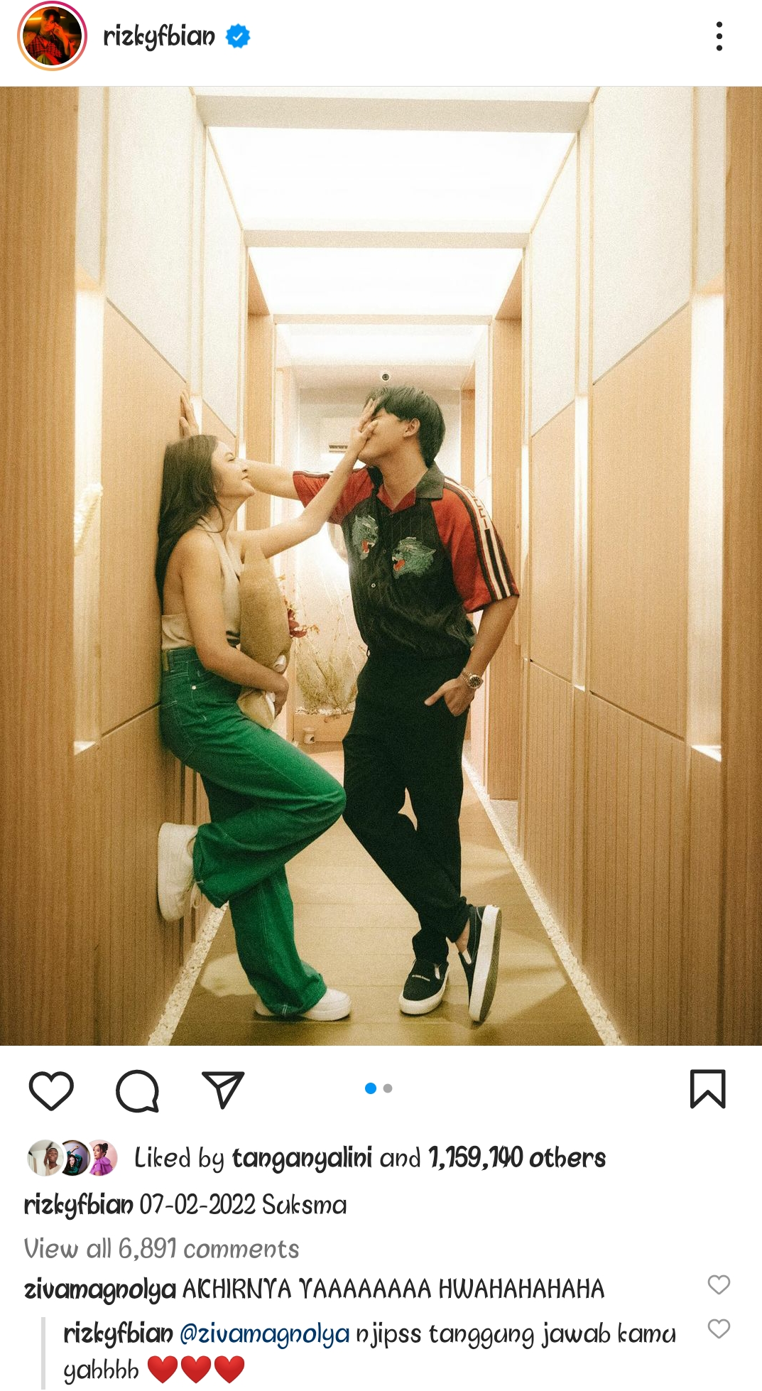 Rizky Febian dan Mahalini