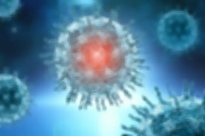 Ilustrasi virus corona.