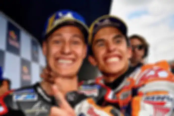 Fabio Quartararo bersama Marc Marquez