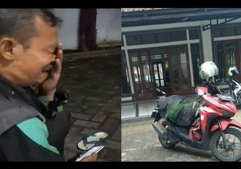 Menangis Tersedu-sedu, Bapak Driver Ojol Ini Lemas Tahu Motornya Hilang di Parkiran Masjid Saat Ditinggal Salat: Pas Keluar Tinggal Helm Aja