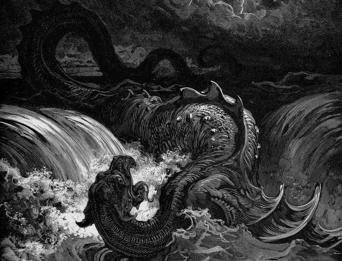 Konon, memang Leviathan sengaja diciptakan sebagai salah satu makhluk pertama di Bumi.