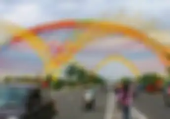 Pintu Masuk Kota Mataram Dipercantik Jelang MotoGP Indonesia 2022 di Sirkuit Mandalika