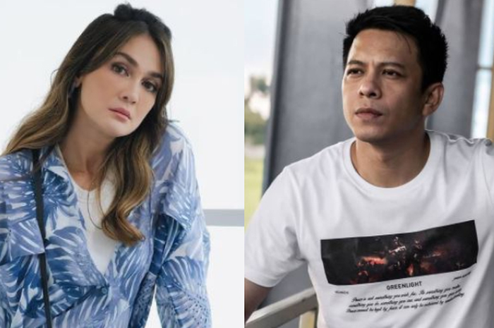 Kolase foto Luna Maya dan Ariel NOAH