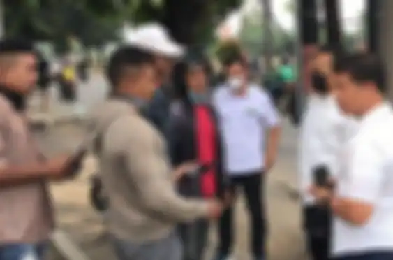 Polisi mengamankan 7 debt collector gadungan di kawasan Cengkareng, Jakarta Barat pada Senin (13/6/2022)