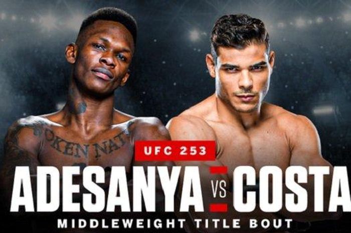 Poster UFC 253: Israel Adesanya vs Paulo Costa.