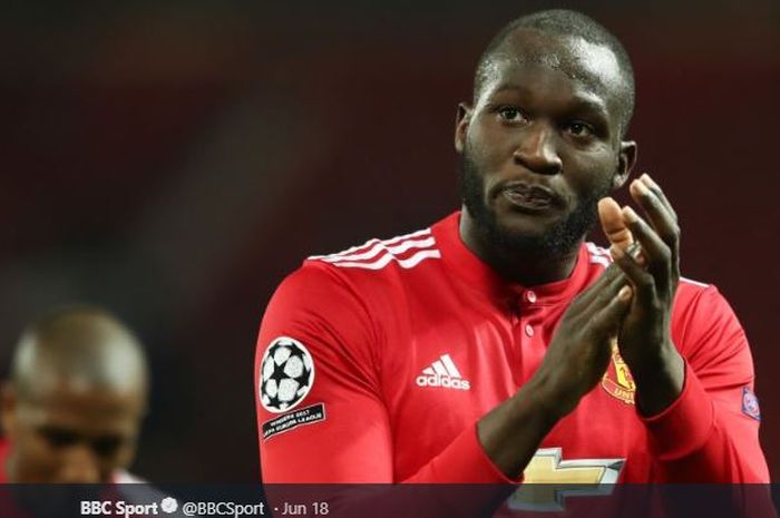 Penyerang Manchester United, Romelu Lukaku.