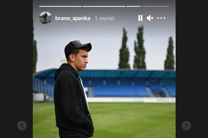 Egy Maulana Vikri di stadion FK Senica (30/8/2021).