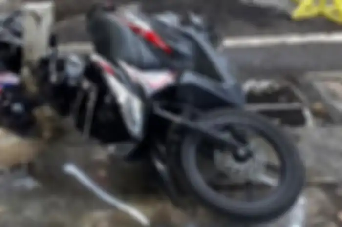 Ilustrasi kecelakaan motor matic.