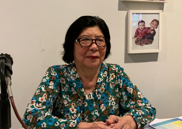 Mintarsih, salah satu pemegang saham Blue Bird sekaligus tante Indra Priawan saat ditemui di Pancoran, Jakarta Selatan, Rabu (28/1/2026).