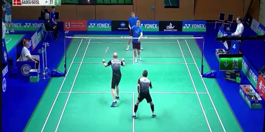 German Open 2024 - Skor Paling Sadis Warnai Babak Pertama, Ganda Putra Inggris Kalah 21-0, 21-1