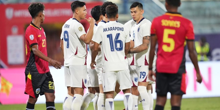 Hasil ASEAN Cup 2024 - Empat Pemain Cetak Brace, Thailand Hancurkan Timor-Leste dengan Skor 10-0