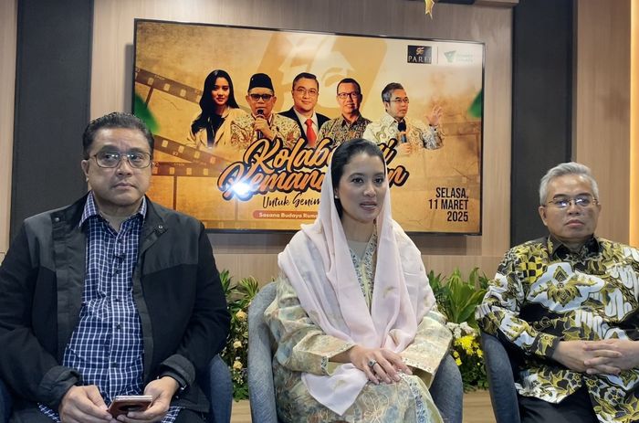 Marcella Zalianty selaku ketua umum PARFI 56 di kawasan Warung Jati, Jakarta Selatan pada Selasa (11/3/2025).