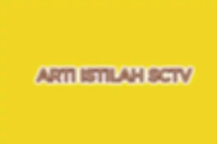 Arti istilah SCTV dalam bahasa gaul