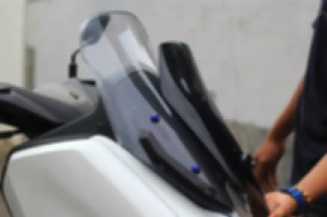 Pakai windshield Yamaha XMAX bisa lebih tinggi