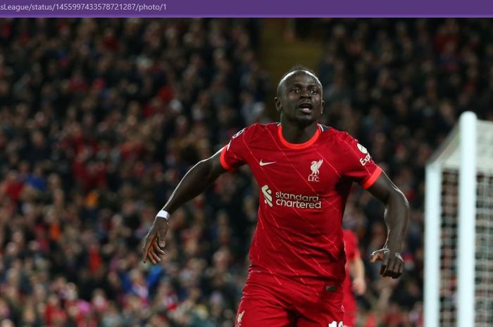 Penyerang Liverpool, Sadio Mane, kini selevel dengan Cristiano Ronaldo dan meminggirkan Lionel Messi usai membobol gawang Benfica di Liga Champions.