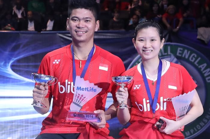 Momen saat Praveen Jordan/Debby Susanto berhasil menjadi juara nomor ganda campuran All England 2016