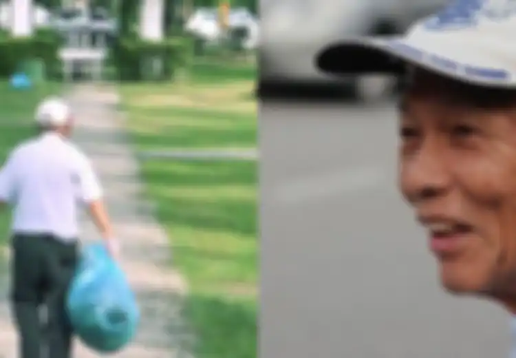 Meski Semakin Menua, Sudah 5 Tahun Kakek 84 Tahun Ini Tetap Punguti Sampah di Taman