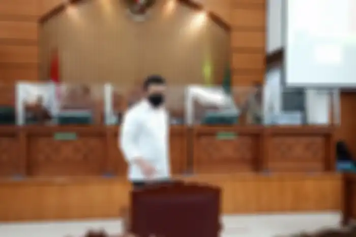 Ferdy Sambo di Ruang Sidang Utama Pengadilan Negeri Jakarta Selatan, Senin (13/2/2023).