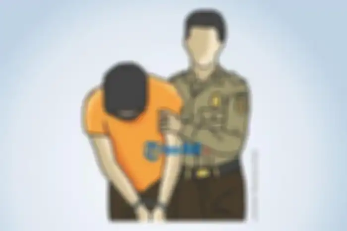 Gambar ilustrasi penangkapan maling motor.