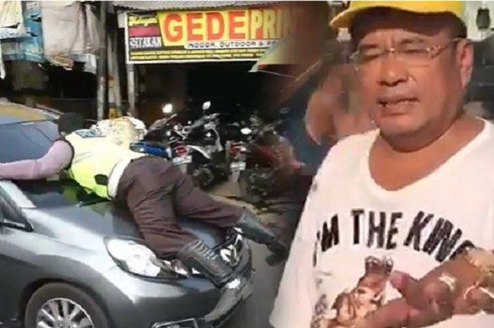 Hotman Paris komentari polisi yang menempel di kap Honda Mobilio.