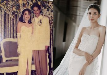 Resmi Menjadi Istri Deva Mahenra, Mikha Tambayong Tampil Anggun Dalam Balutan Baju Pengantin sang Ibu