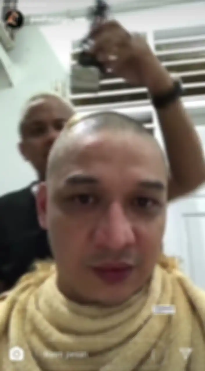 Usai dapat teguran, Pasha Ungu pangkas rambutnya sampai habis.